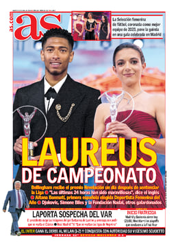 Imagen de la portada (Diario AS Madrid - 23/4/2024)