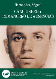 Imagen de la portada (Cancionero y romancero de ausencias)