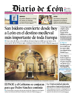 Imagen de la portada (Diario de León - 26/4/2024)