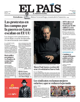 Imagen de la portada (El País - 2/5/2024)