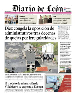 Imagen de la portada (Diario de León - 20/4/2024)