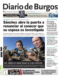 Imagen de la portada (Diario de Burgos - 25/4/2024)