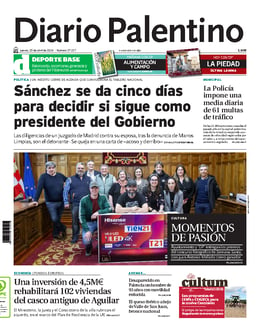 Imagen de la portada (Diario Palentino - 25/4/2024)