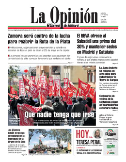 Imagen de la portada (La Opinión de Zamora - 2/5/2024)
