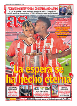 Imagen de la portada (Diario AS Madrid - 26/4/2024)