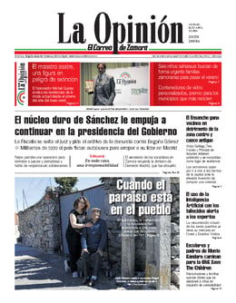 Imagen de la portada (La Opinión de Zamora - 26/4/2024)
