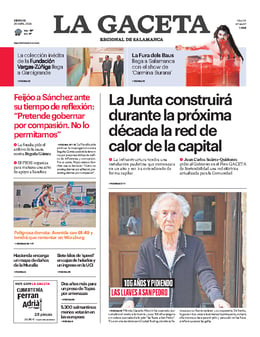 Imagen de la portada (Gaceta Salamanca - 26/4/2024)