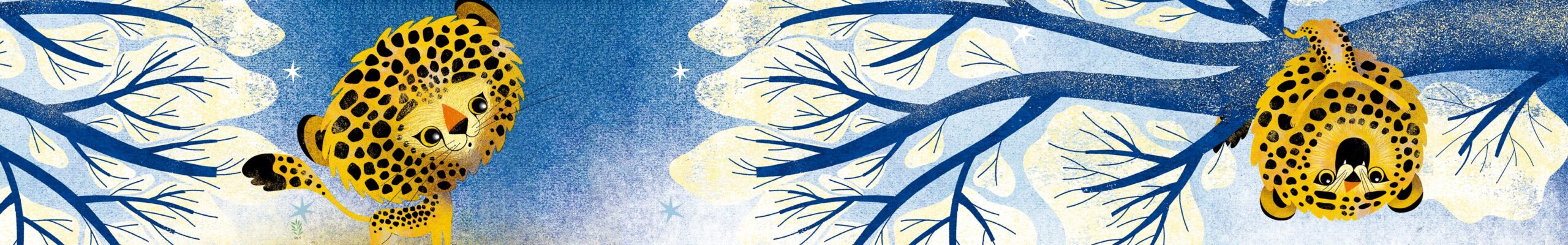 banner livro eu quero onca pintada apreciando a noite em cima de uma arvore scaled