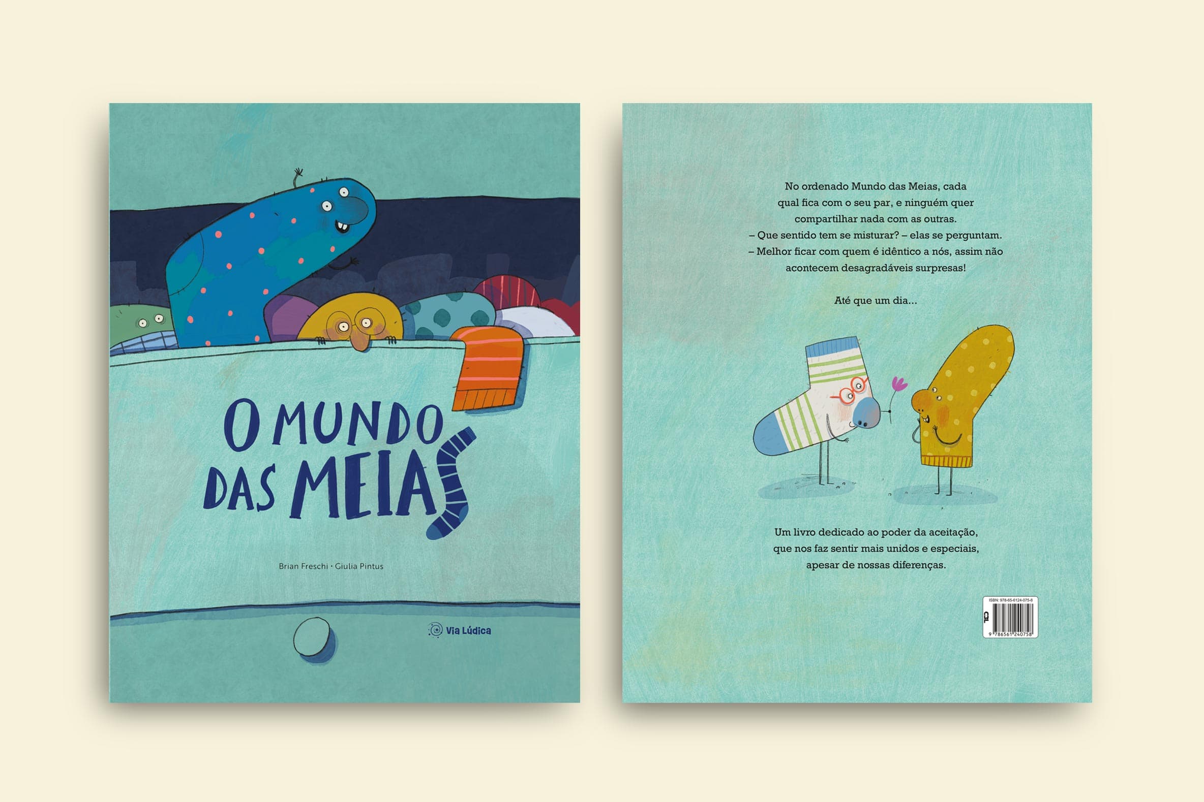 capa livro o mundo das meias colecao avulsa diversas meias moravam em uma gaveta de um quarto e cada uma vivia com seu par via ludica