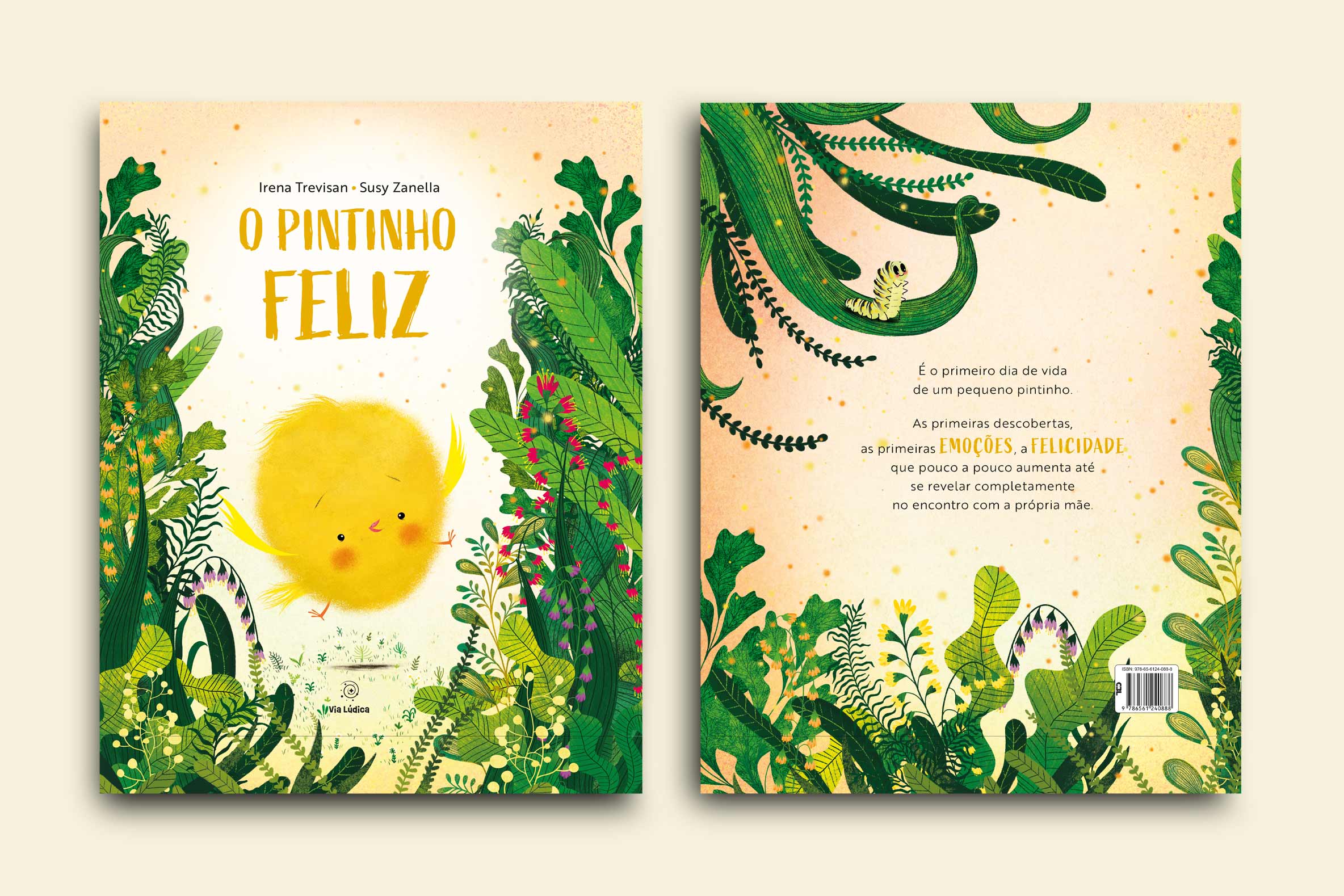 capa livro o pintinho feliz colecao emocoes um pintinho amarelo feliz no meio do mato via ludica
