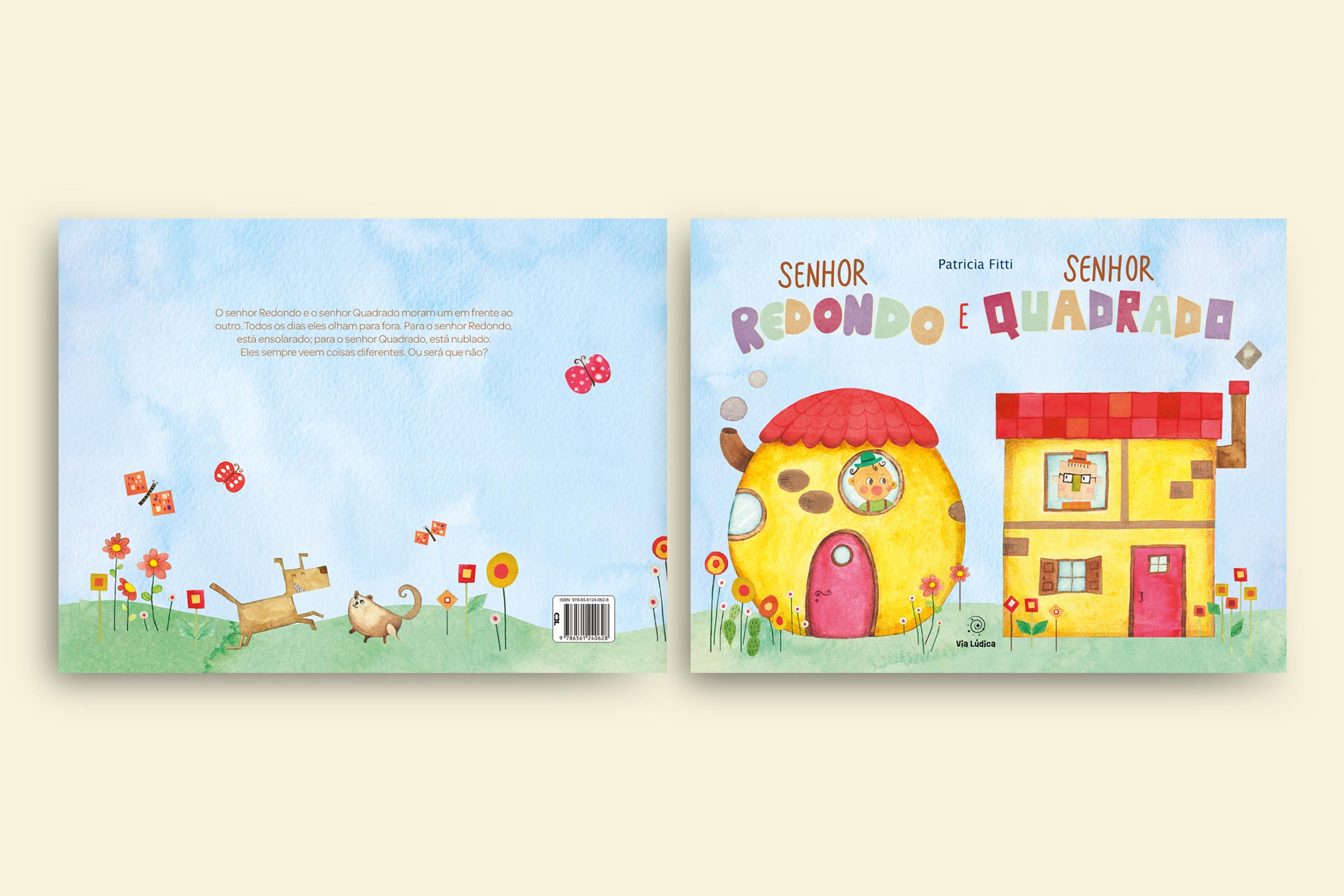 capa livro senhor reondo e senhor quadrado colecao avulsa moram um de frente para o outro eles sempre veem coisas diferentes ou sera que nao via ludica