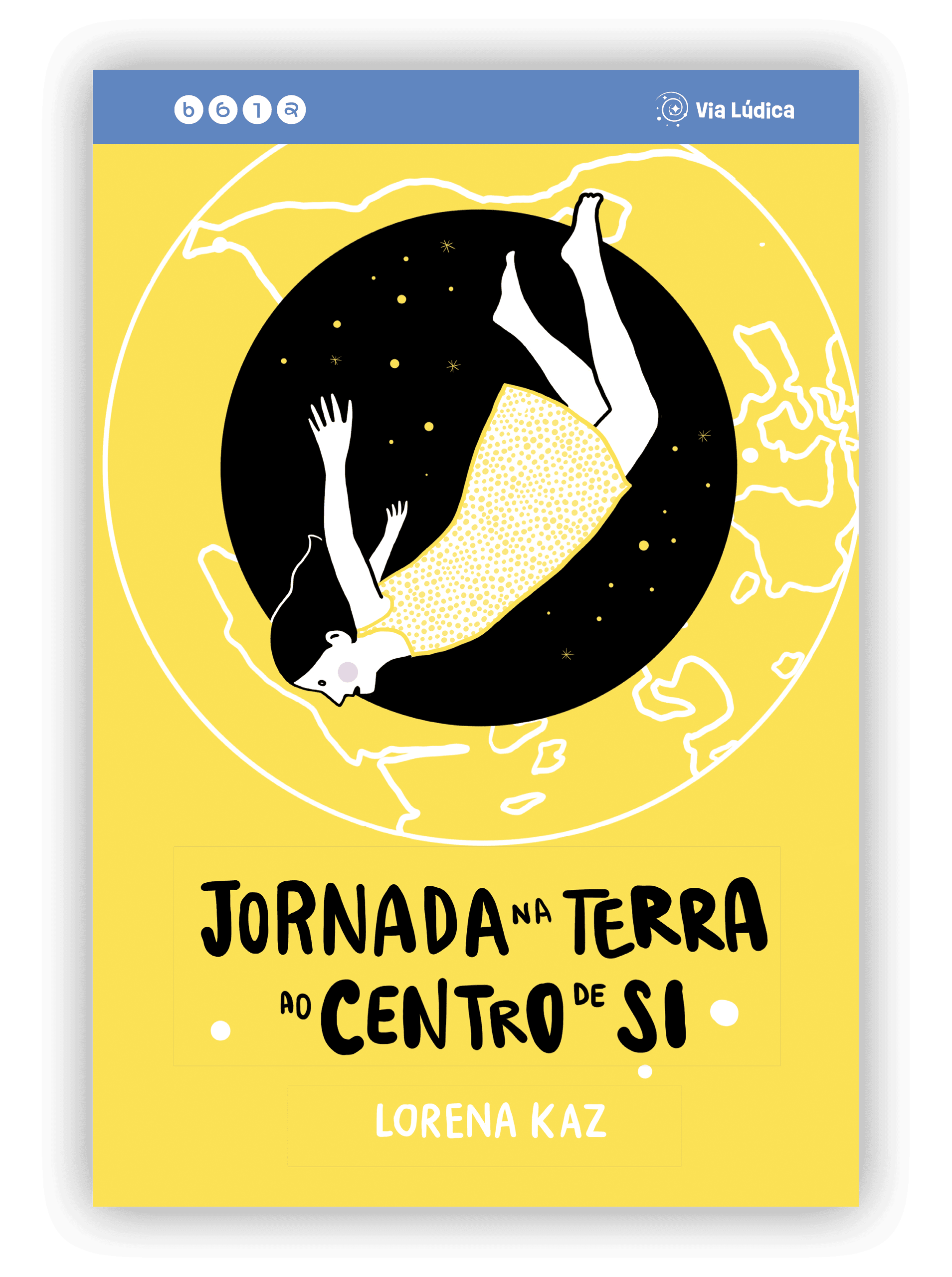 capa jornada na terra ao centro de si colecao avulsa uma garota de vestido amarelo flutando no centro da terra via ludica