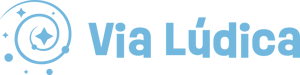 logo horizontal via ludica azul