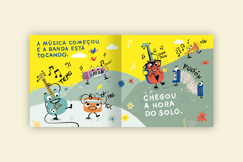 solo banda infantil instrumentos musicais editora via ludica