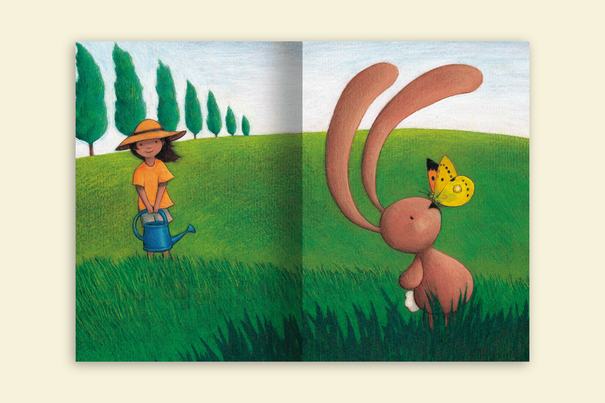 tito no campo coelhinho no campo com borboleta no nariz editora via ludica