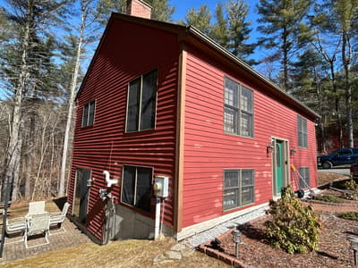 Exterior Staining Project in Pelham, MA before - exterior painting Springfield MA