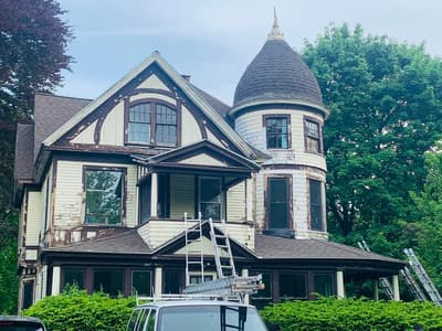 Exterior Painting Project in Holyoke, MA before - exterior painting Springfield MA