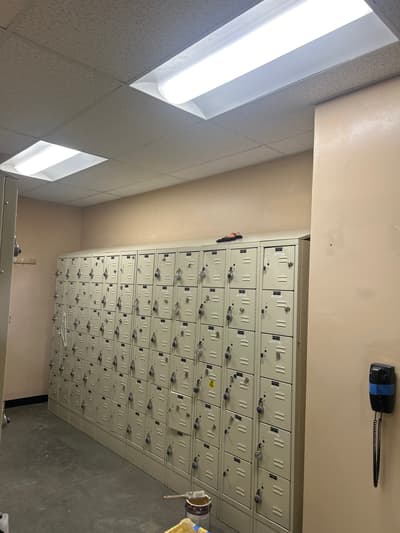 Breakroom and Hallway Painting, Greenfield MA before - interior painting Springfield MA
