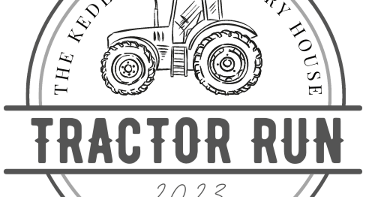 Lit-up Charity Tractor Run