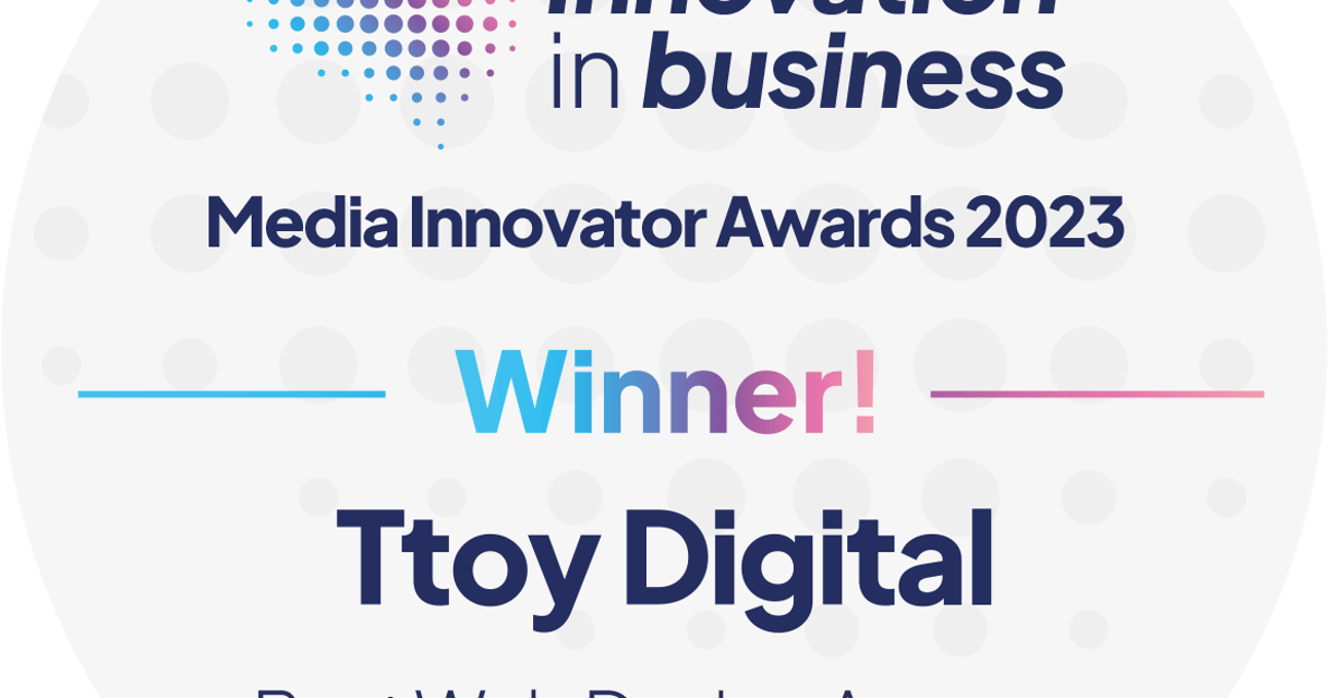 TTOY Digital Wins Innovation in Business Media Innovator Award