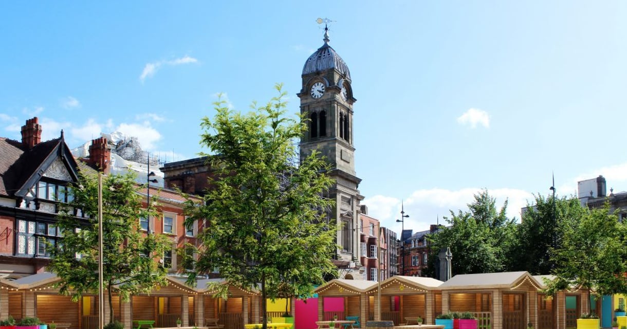Derby Market Place is to be transformed into an exciting venue for food and entertainment