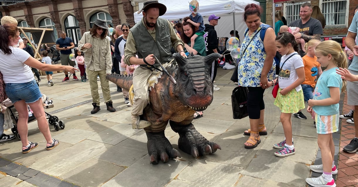 Dinosaurs to Rampage Through Derby City Centre on Saturday