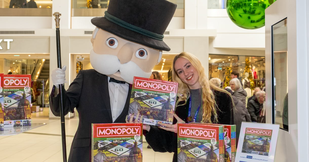 Victoria Centre lands coveted spot on new MONOPOLY: Nottingham Edition board