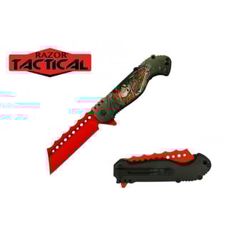 Razor Tactical Spring Assist Pocket Knife (RT-7138RD)