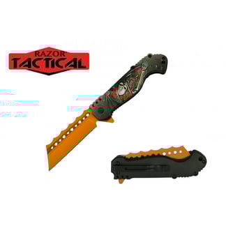Razor Tactical Spring Assist Pocket Knife (RT-7138OR)
