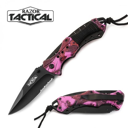 Razor Tactical Spring Assisted Knife with ABS Handle (RT-7022PC)