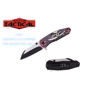 Razor Tactical Spring Assist Pocket Knife (RT-7132BK)