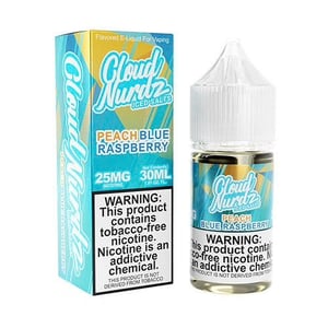 Cloud Nurdz Iced Salt Nic Peach Blue Raspberry E-Juice (30ml)