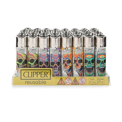 Clipper-Lighters-REUSABLE-MELTING-SKULLS-2