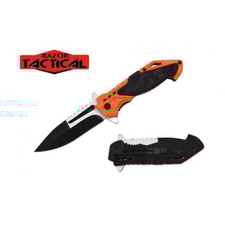 Razor Tactical Spring Assist Pocket Knife ABS Handle (RT-7129OR)
