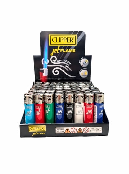 Clipper-Jet-Flame-Lighter-48-Ct-Multicolor