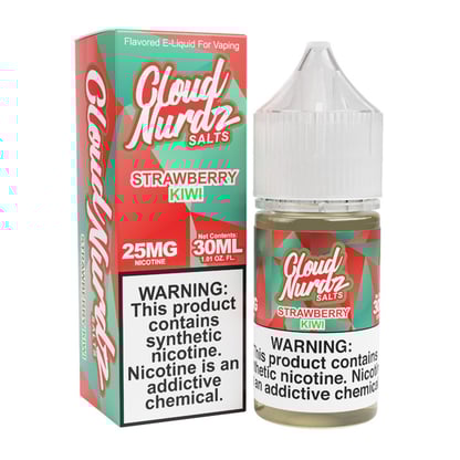 Cloud Nurdz Salt Nic Strawberry Kiwi E-Juice (30ml)