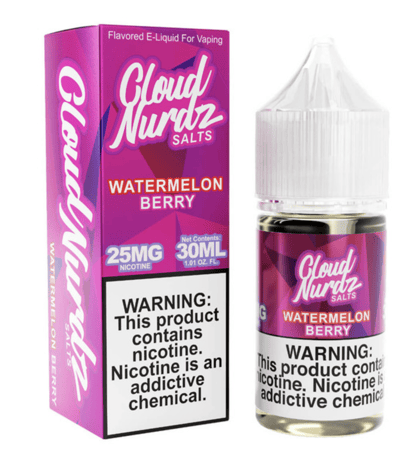 Cloud Nurdz Salt Nic Watermelon Berry E-Juice (30ml)