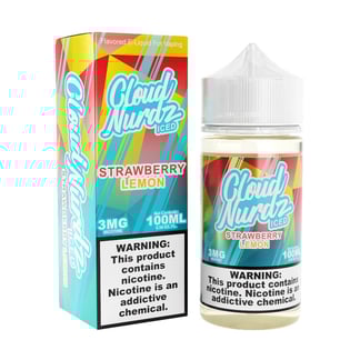Cloud Nurdz Iced Strawberry Lemon E-Juice (100ml)