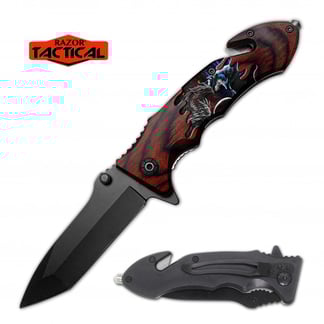 Razor Tactical Dragon Assist Knife ABS Handle (RT-7362DG)