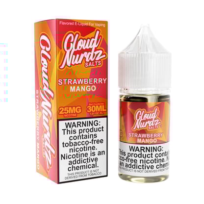 Cloud Nurdz Salt Nic Strawberry Mango E-Juice (30ml)