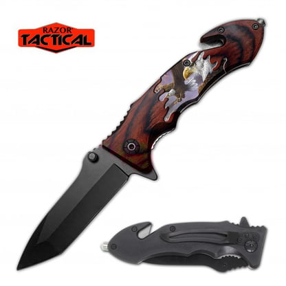 Razor Tactical Eagle Assist Knife ABS Handle (RT-7362EG)
