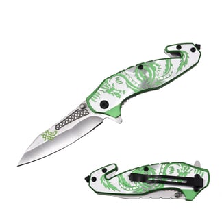 Razor Tactical Green Spring Assist Knife (RT-7118GN)