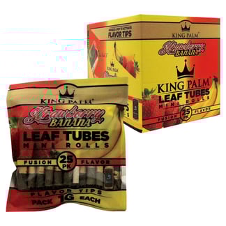 King Palm Mini Leaf Tubes (25 Pack)
