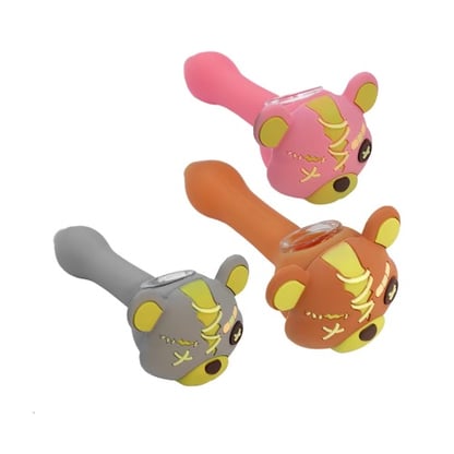SHP117 - Monster Bear Silicone Hand Pipe (01167)