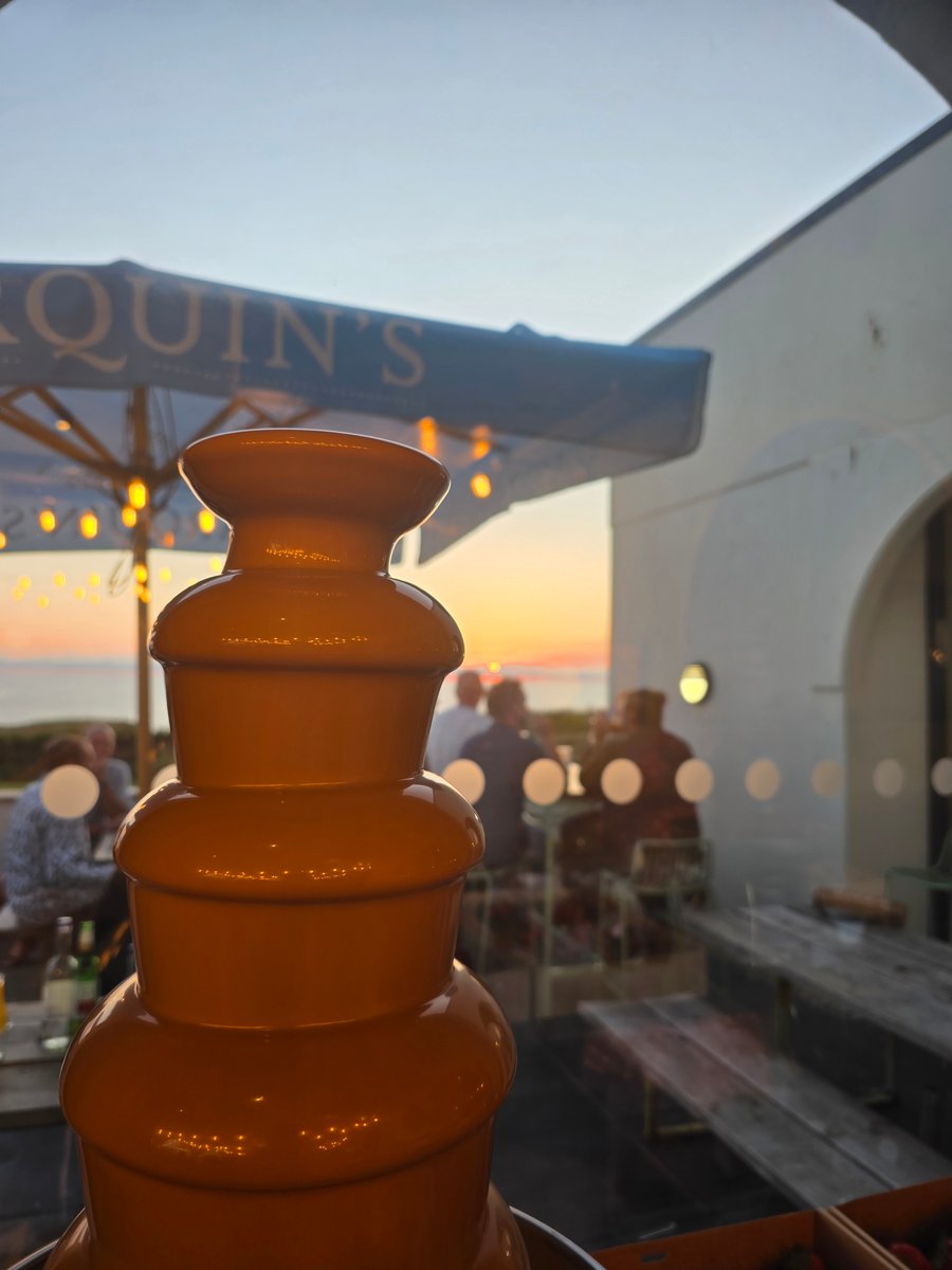 Chocolate fountain at a Salt Wind Catering event in Cornwall (6)