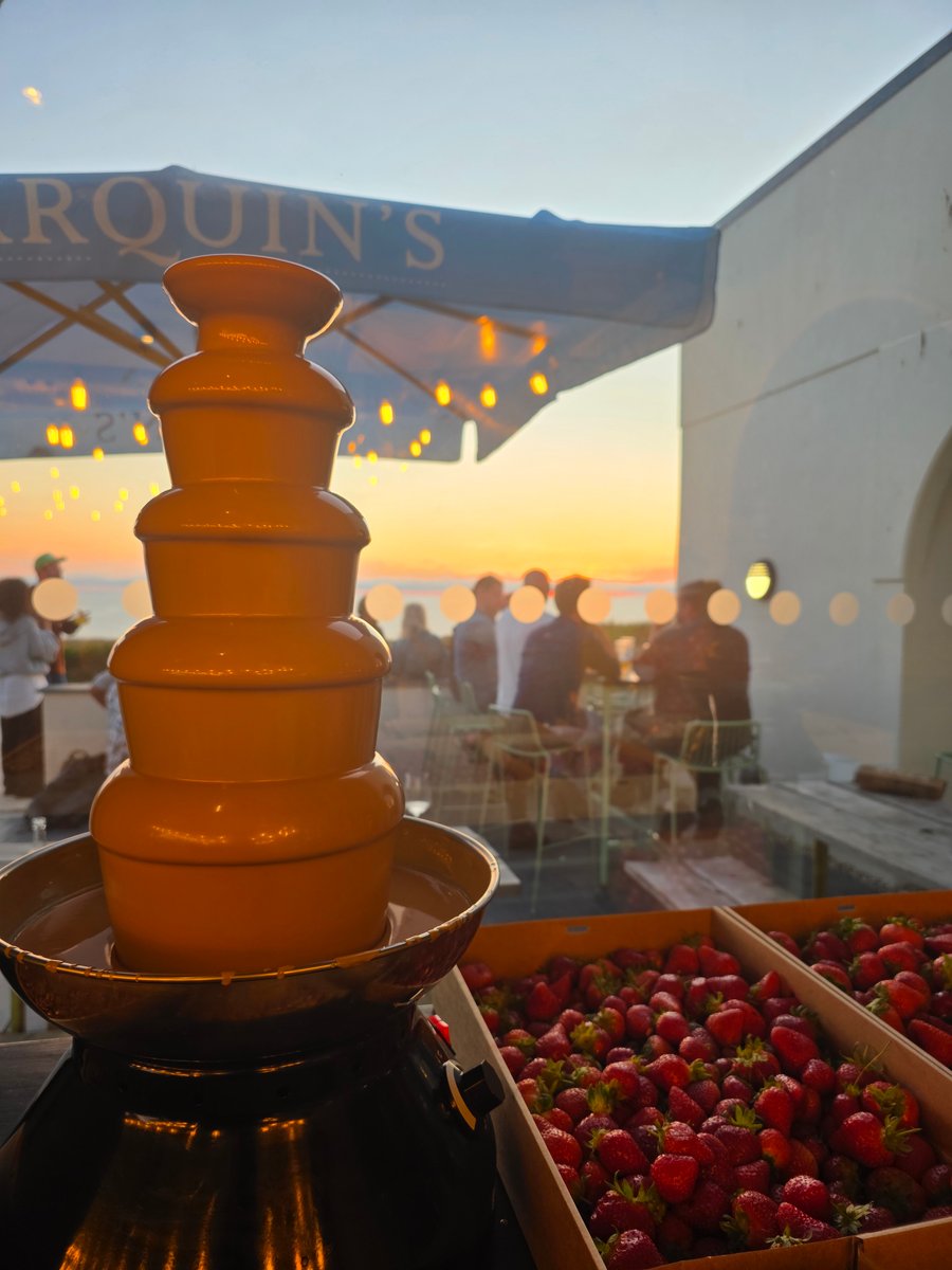 Chocolate fountain at a Salt Wind Catering event in Cornwall (5)