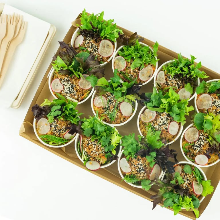 Chinese potato noodles - Mini Bowls by Salt Wind Catering