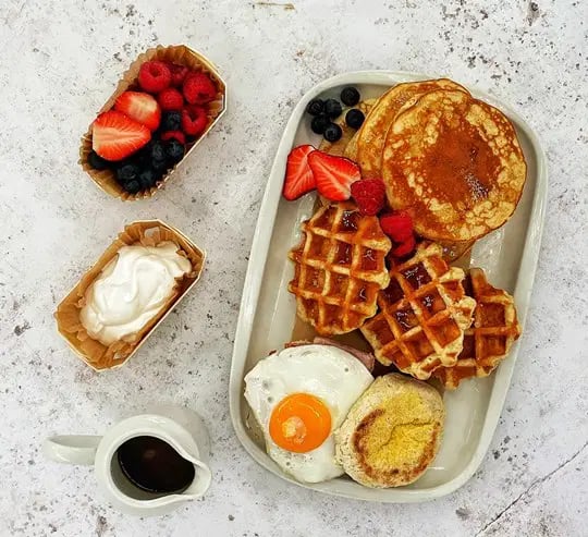 Classic Breakfast 6 - Stateside Hot Breakfast for sharing by Salt Wind Catering