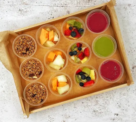 Grab Yourself A Fruit Shot Box by Salt Wind Catering