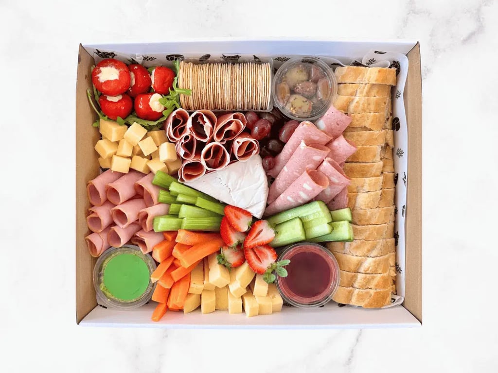 Low Gluten Grazing Large Platter Box — Salt Wind Catering